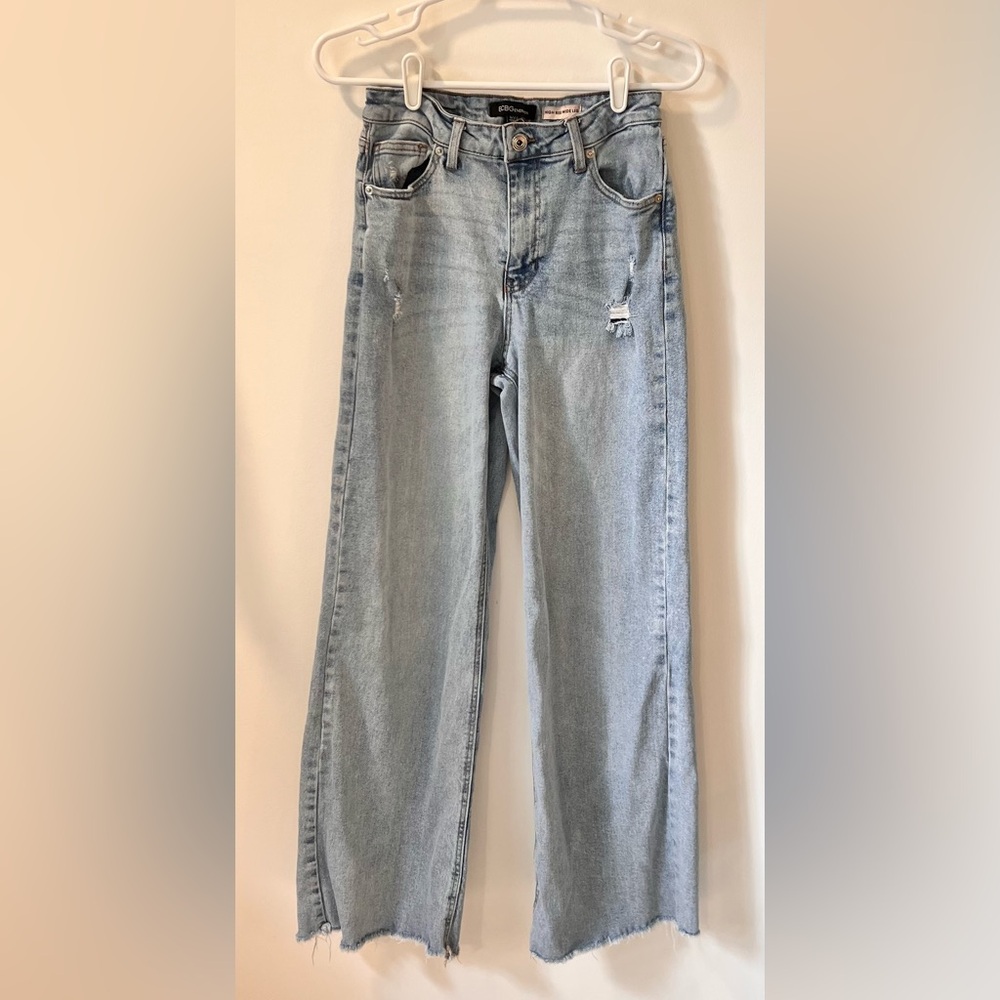 BCBGeneration high waist, wide leg jeans
